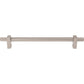 JEFFREY ALEXANDER 698-12SN Larkin Knurled Ends 12" Center-to-Center Appliance Pull - Satin Nickel