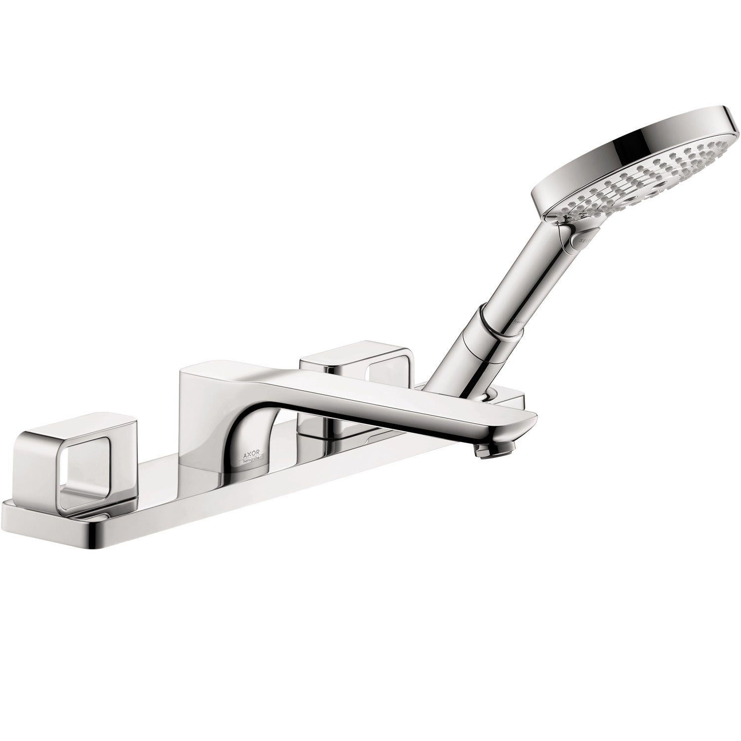 AXOR 11446001 Urquiola 4-Hole Roman Tub Set Trim with 1.75 GPM Handshower - Chrome
