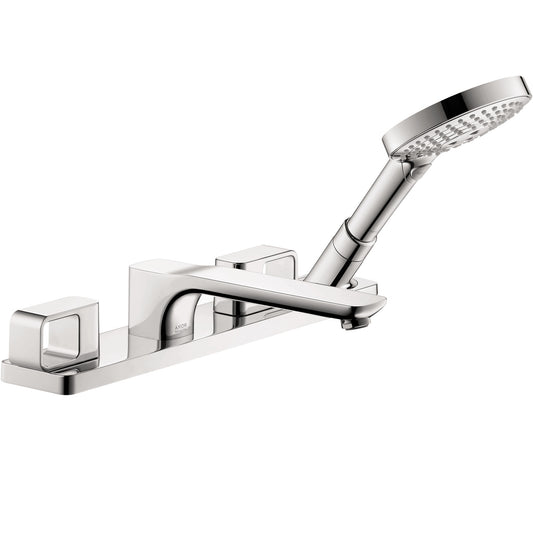 AXOR 11446001 Urquiola 4-Hole Roman Tub Set Trim with 1.75 GPM Handshower - Chrome