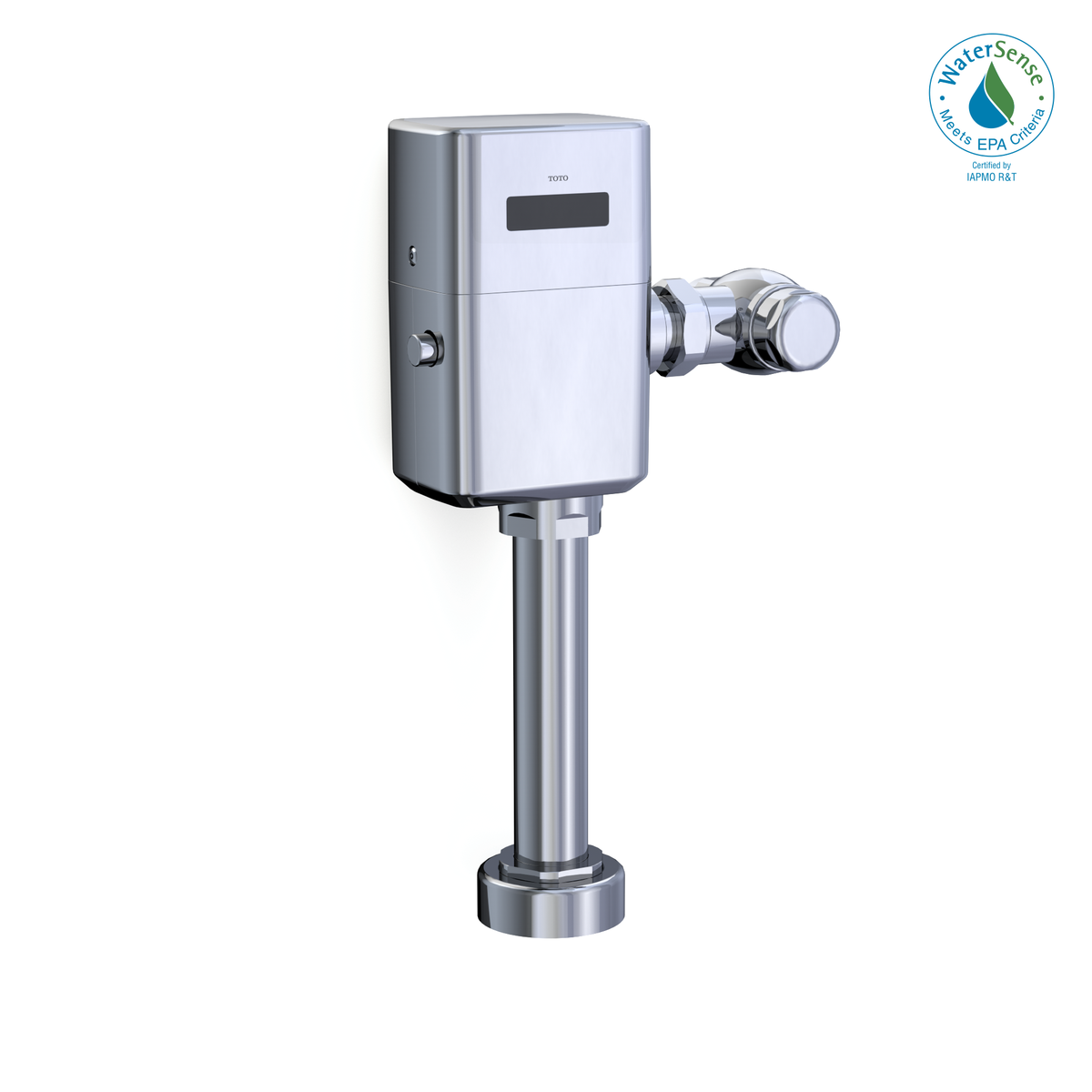 TOTO TET1UB32#CP Ecopower Touchless 1.0 Gpf High-Efficiency Toilet Flushometer Valve For Back Spud With 12 Inch Vacuum Breaker Set - Polished Chrome