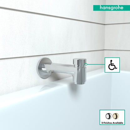 HANSGROHE 14414001 Chrome Metris S Modern Tub Spout