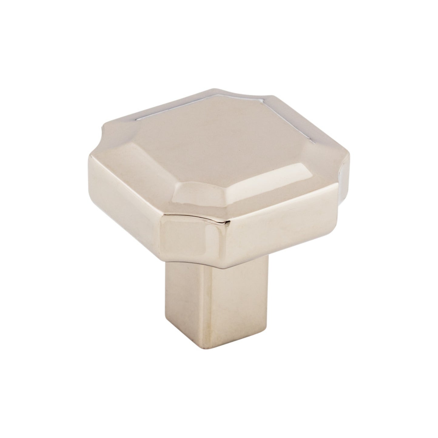 TOP KNOBS TK3020PN Davenport 1 1/4" Length Geometric Knob - Polished Nickel