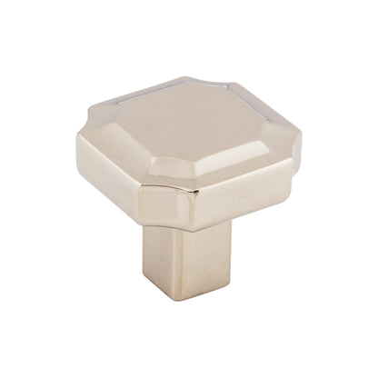 TOP KNOBS TK3020PN Davenport 1 1/4" Length Geometric Knob - Polished Nickel