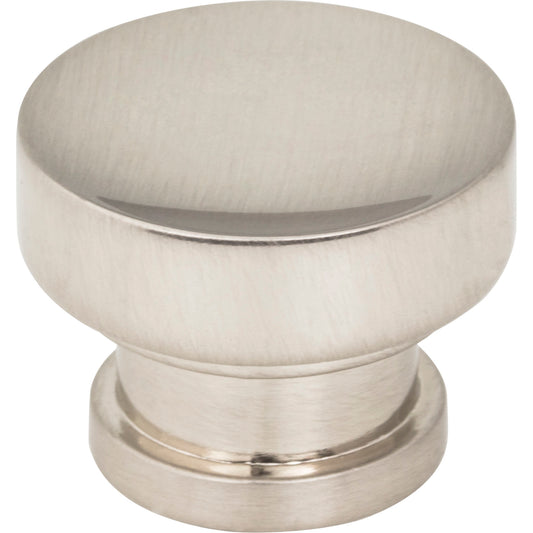 JEFFREY ALEXANDER 484SN Elara 1-1/4" Diameter Round Knob - Satin Nickel