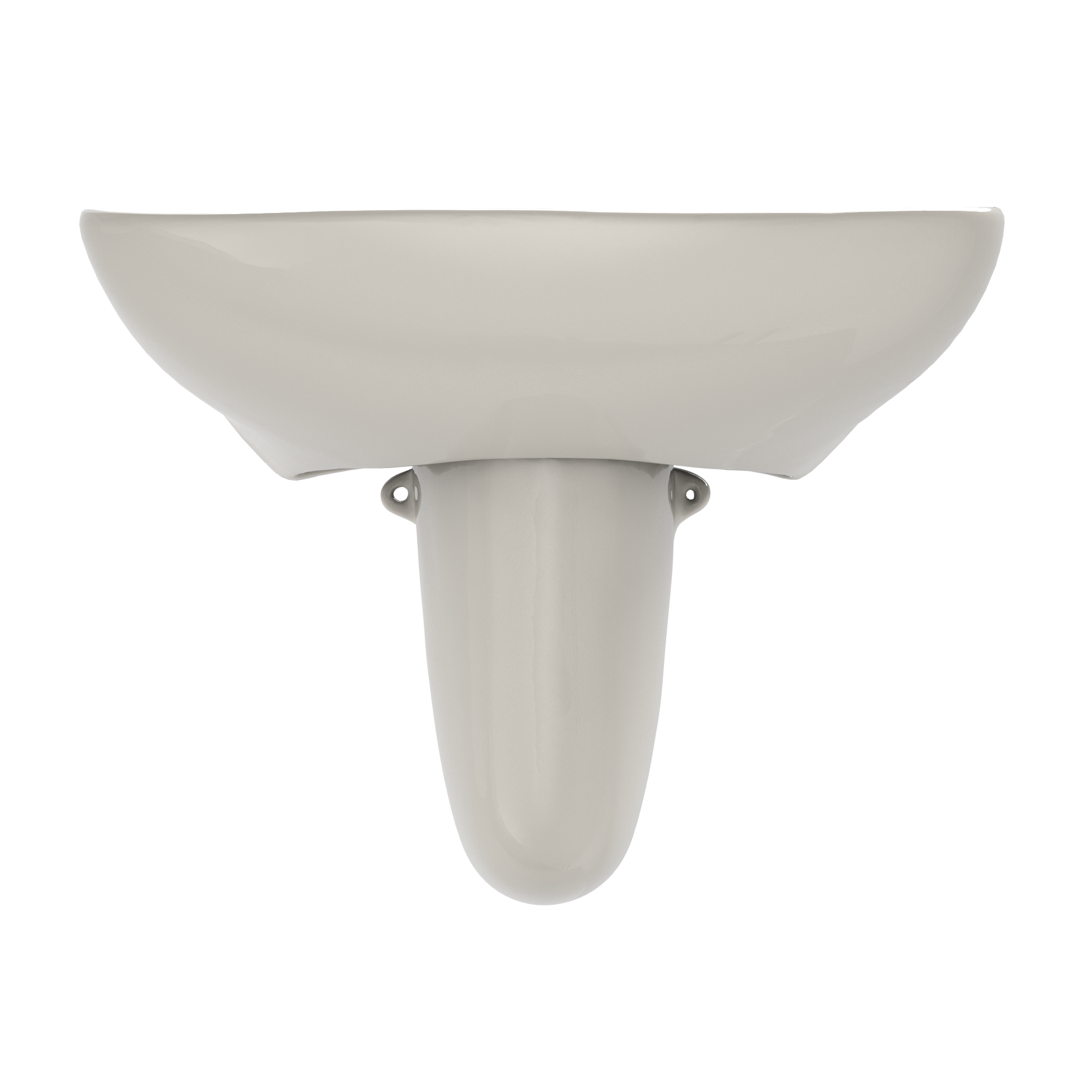 TOTO LHT242G#12 Prominence Oval Wall-Mount Bathroom Sink With Cefiontect And Shroud For Single Hole Faucets - Sedona Beige