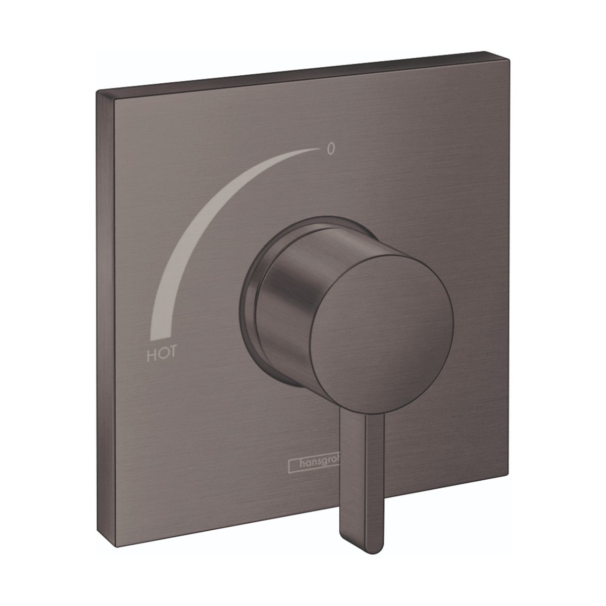 HANSGROHE 15724341 Ecostat Square Pressure Balance Trim - Brushed Black Chrome
