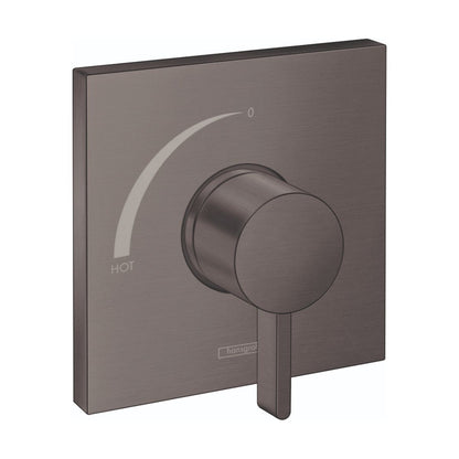 HANSGROHE 15724341 Ecostat Square Pressure Balance Trim - Brushed Black Chrome