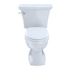 TOTO CST784EF#01 Eco Clayton Two-Piece Elongated 1.28 GPF Universal Height Toilet , Cotton White