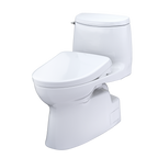 TOTO MW6144726CUFG#01 Washlet+ Carlyle Ii 1G One-Piece Elongated 1.0 Gpf Toilet And Washlet+ S7 Contemporary Bidet Seat - Cotton White