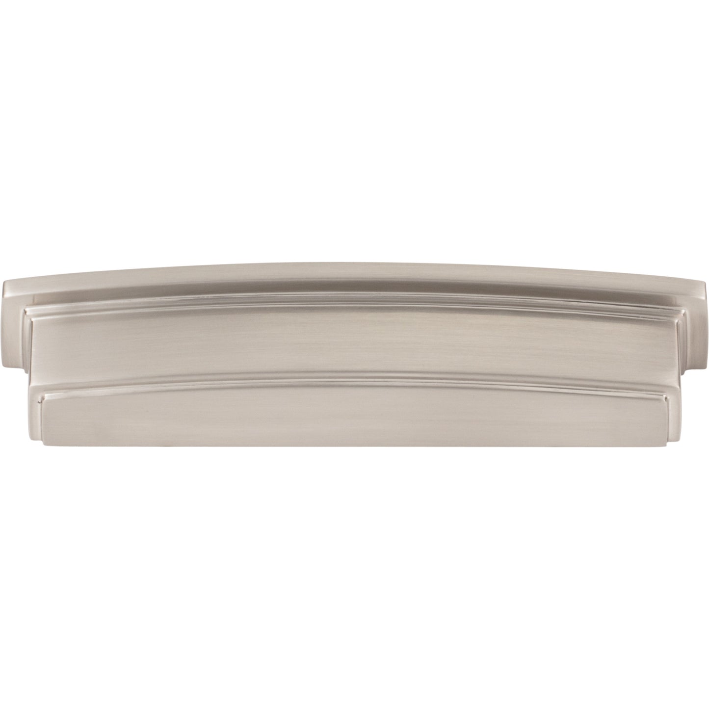 JEFFREY ALEXANDER 141-128SN Renzo 128 mm Center-to-Center Cup/Bin Pull - Satin Nickel