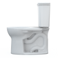 TOTO CST785CEFG#01 Drake Transitional Two-Piece Round 1.28 GPF Universal Height TORNADO FLUSH Toilet with CEFIONTECT , Cotton White