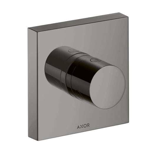 AXOR 10932331 ShowerSolutions Diverter Trim Trio/Quattro 5" x 5" - Polished Black Chrome