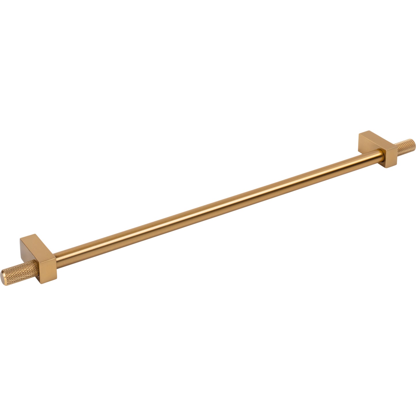 JEFFREY ALEXANDER 698-305SBZ Larkin Knurled Ends 305 mm Center-to-Center Bar Pull - Satin Bronze