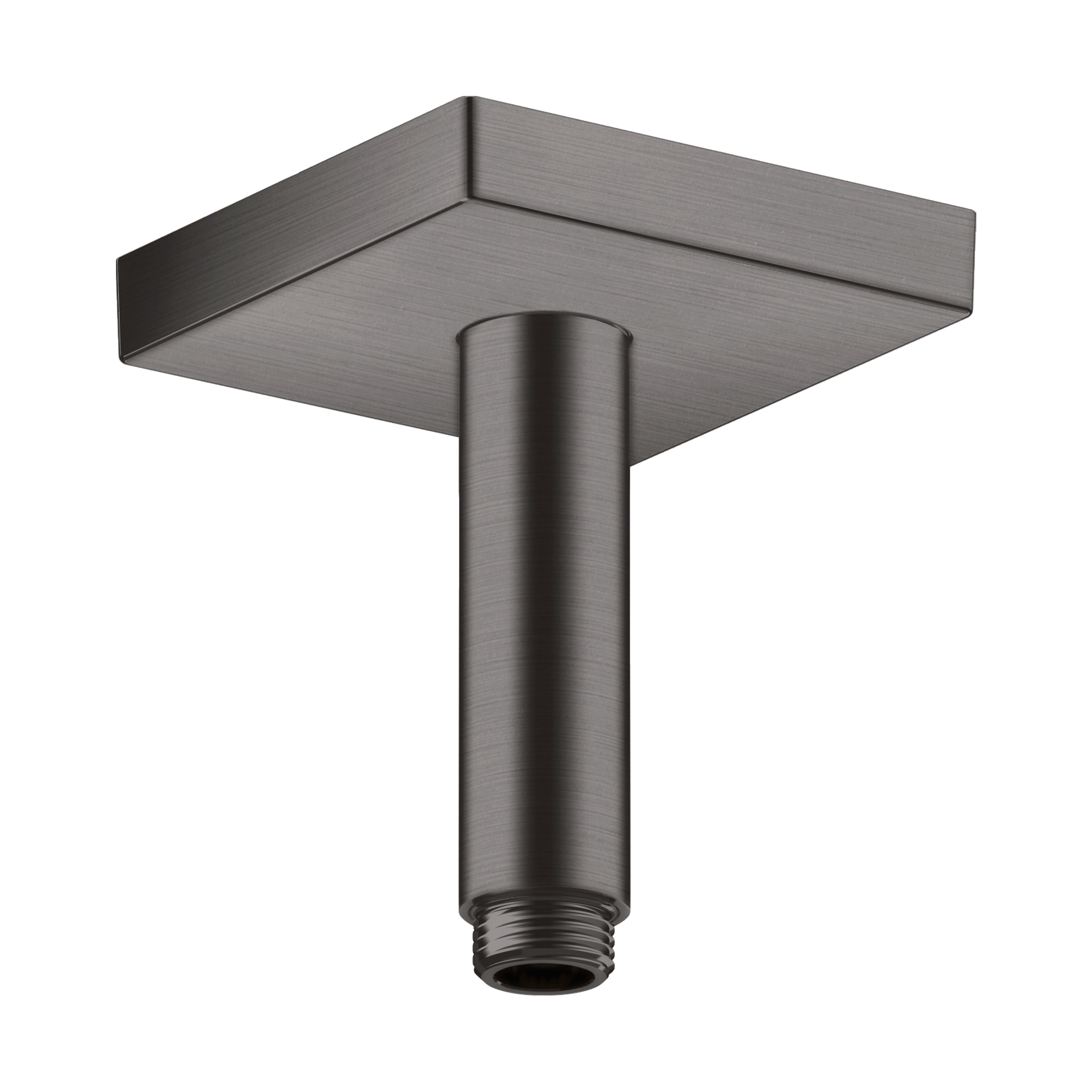AXOR 26437341 ShowerSolutions Extension Pipe for Ceiling Mount Square, 4" - Brushed Black Chrome