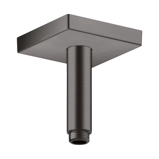 AXOR 26437341 ShowerSolutions Extension Pipe for Ceiling Mount Square, 4" - Brushed Black Chrome