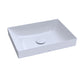 TOTO LT475GR#01 Kiwami Rectangular 20" Vessel Bathrroom Sink with CEFIONTECT , Cotton White