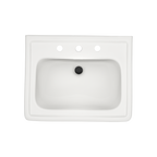 TOTO LPT532.8N#11 Promenade 24" X 19-1/4" Rectangular Pedestal Bathroom Sink For 8 Inch Center Faucets - Colonial White