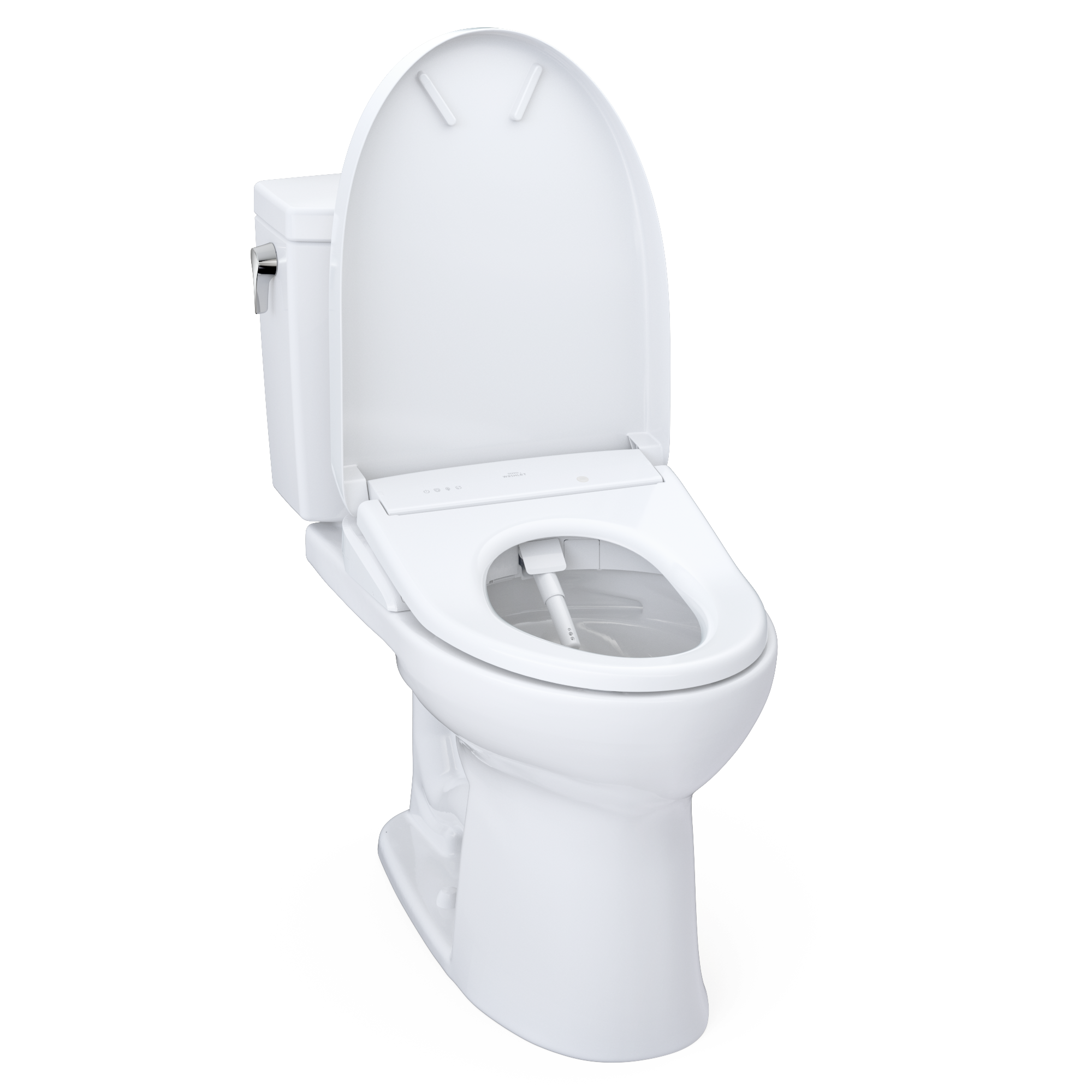 TOTO MW4544736CUFG#01 Washlet+ Drake Ii 1G Two-Piece Elongated 1.0 Gpf Toilet And Washlet+ S7A Contemporary Bidet Seat - Cotton White