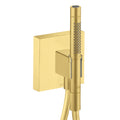 AXOR 12627251 ShowerSolutions Handshower Holder with Outlet 5" x 5" with Handshower, 1.75 GPM - Brushed Gold Optic