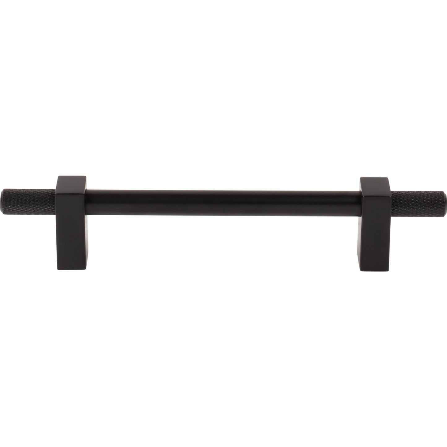 JEFFREY ALEXANDER 698-128MB Larkin Knurled Ends 128 mm Center-to-Center Bar Pull - Matte Black