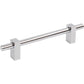 JEFFREY ALEXANDER 478-128PC Larkin 1 128 mm Center-to-Center Bar Pull - Polished Chrome