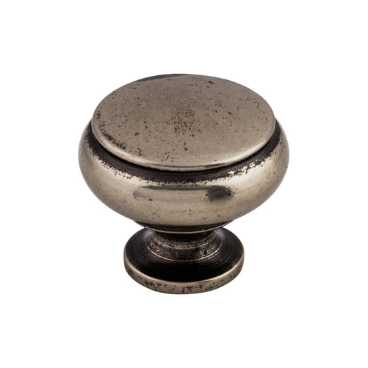 TOP KNOBS M206 Cumberland 1 1/4" Diameter Round Knob - Pewter Antique