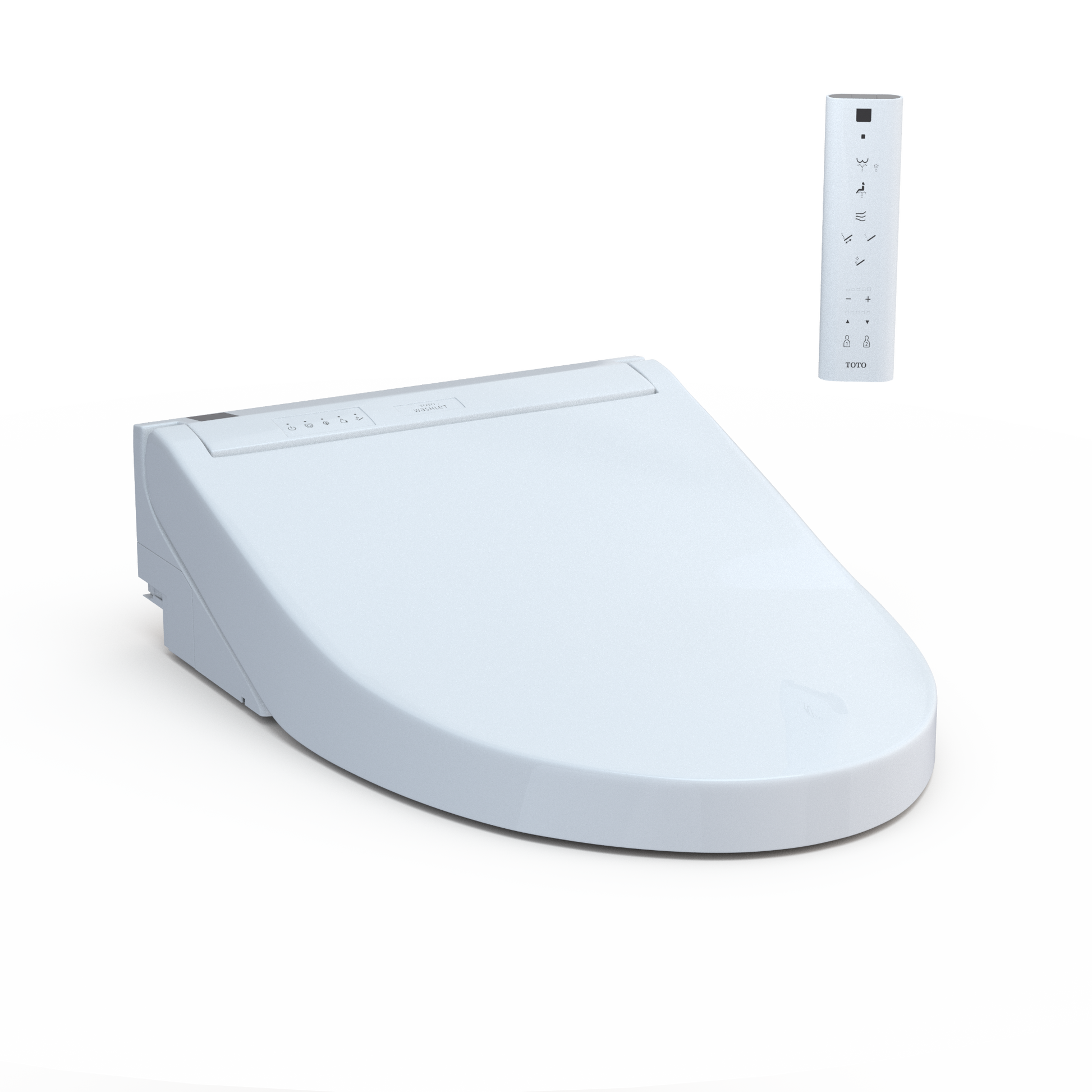 TOTO SW3084T40#01 C5 Washlet+ Ready Electronic Bidet Toilet Seat With Premist And Ewater+ Wand Cleaning - Cotton White