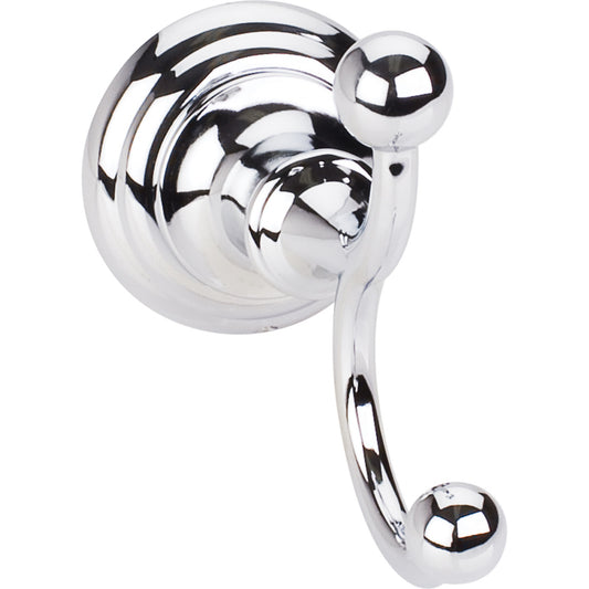 ELEMENTS BHE5-02PC Fairview Polished Chrome Double Robe Hook  - Contractor Packed , Polished Chrome