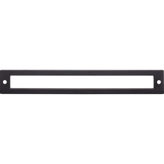 TOP KNOBS TK927BLK Hollin Pull Backplate - Flat Black