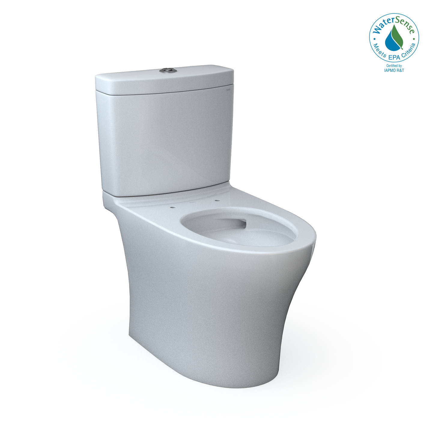 TOTO CST446CEMGN#01 Aquia Iv Two-Piece Elongated Dual Flush 1.28 And 0.9 Gpf Skirted Toilet With Cefiontect - Cotton White