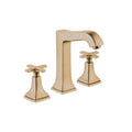 HANSGROHE 31307141 Metropol Classic Widespread Faucet 160 with Cross Handles and Pop-Up Drain, 1.2 GPM - Brushed Bronze