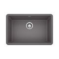 BLANCO 522427 Precis Precis SILGRANIT 27" Single Bowl Undermount Kitchen Sink - Cinder in Cinder