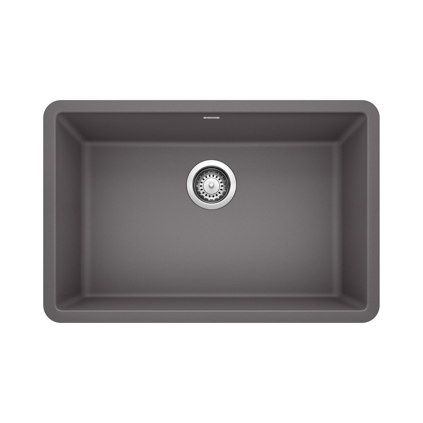 BLANCO 522427 Precis Precis SILGRANIT 27" Single Bowl Undermount Kitchen Sink - Cinder in Cinder