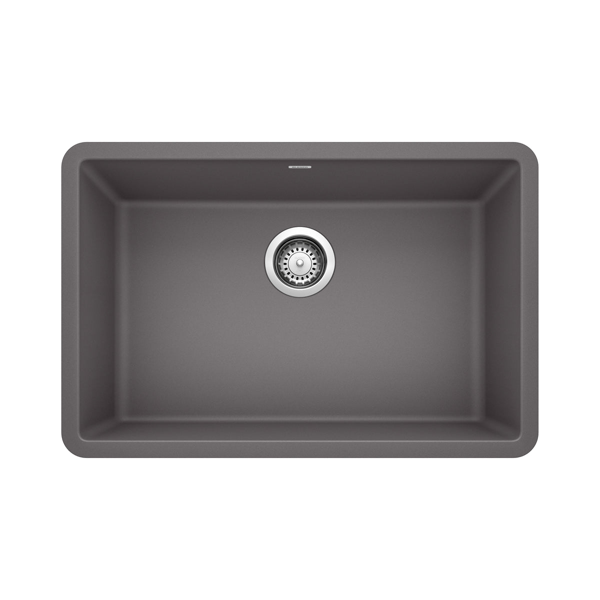 BLANCO 522427 Precis Precis SILGRANIT 27" Single Bowl Undermount Kitchen Sink - Cinder in Cinder