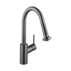 HANSGROHE 04286340 Talis S² Prep Kitchen Faucet, 2-Spray Pull-Down, 1.75 GPM - Brushed Black Chrome