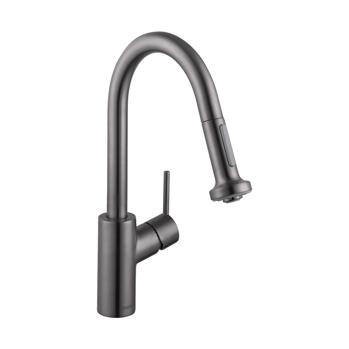 HANSGROHE 04286340 Talis S² Prep Kitchen Faucet, 2-Spray Pull-Down, 1.75 GPM - Brushed Black Chrome