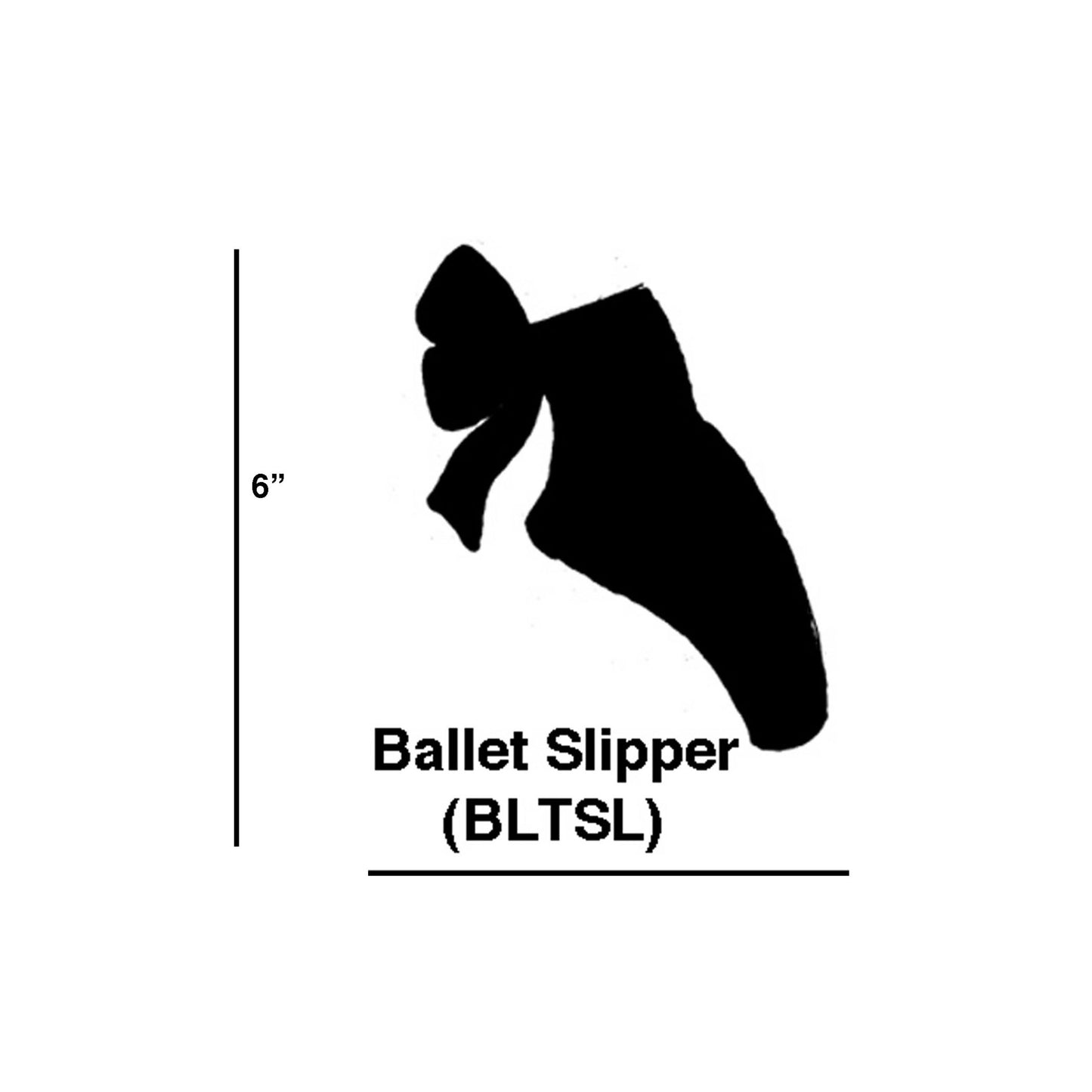 ELK STUDIO BLTSL/S6 Ballet Slipper Cookie Cutters (Set of 6)