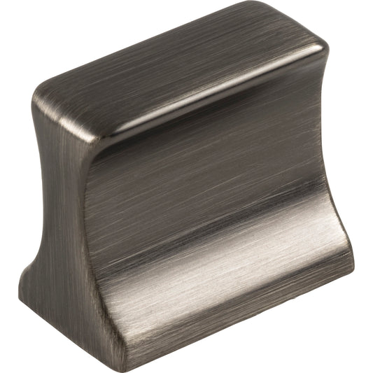 JEFFREY ALEXANDER 752-19BNBDL Sullivan 19 mm Center to Center Rectangle Knob - Brushed Pewter