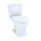 TOTO MS494124CEMFG#01 Connelly WASHLET+ Two-Piece Elongated Dual Flush 1.28 and 0.9 GPF Universal Height Toilet with CEFIONTECT , Cotton White