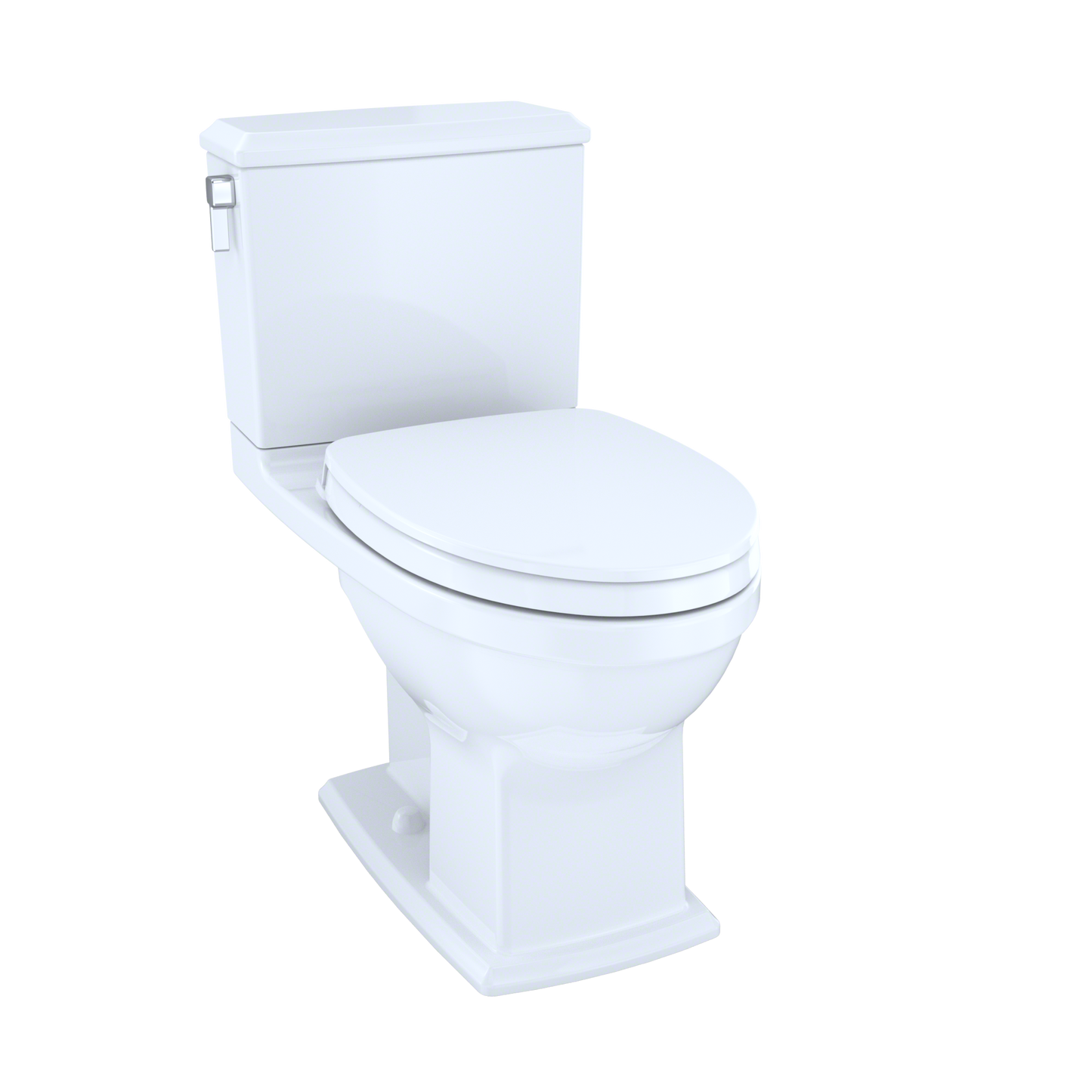 TOTO MS494124CEMFG#01 Connelly WASHLET+ Two-Piece Elongated Dual Flush 1.28 and 0.9 GPF Universal Height Toilet with CEFIONTECT , Cotton White