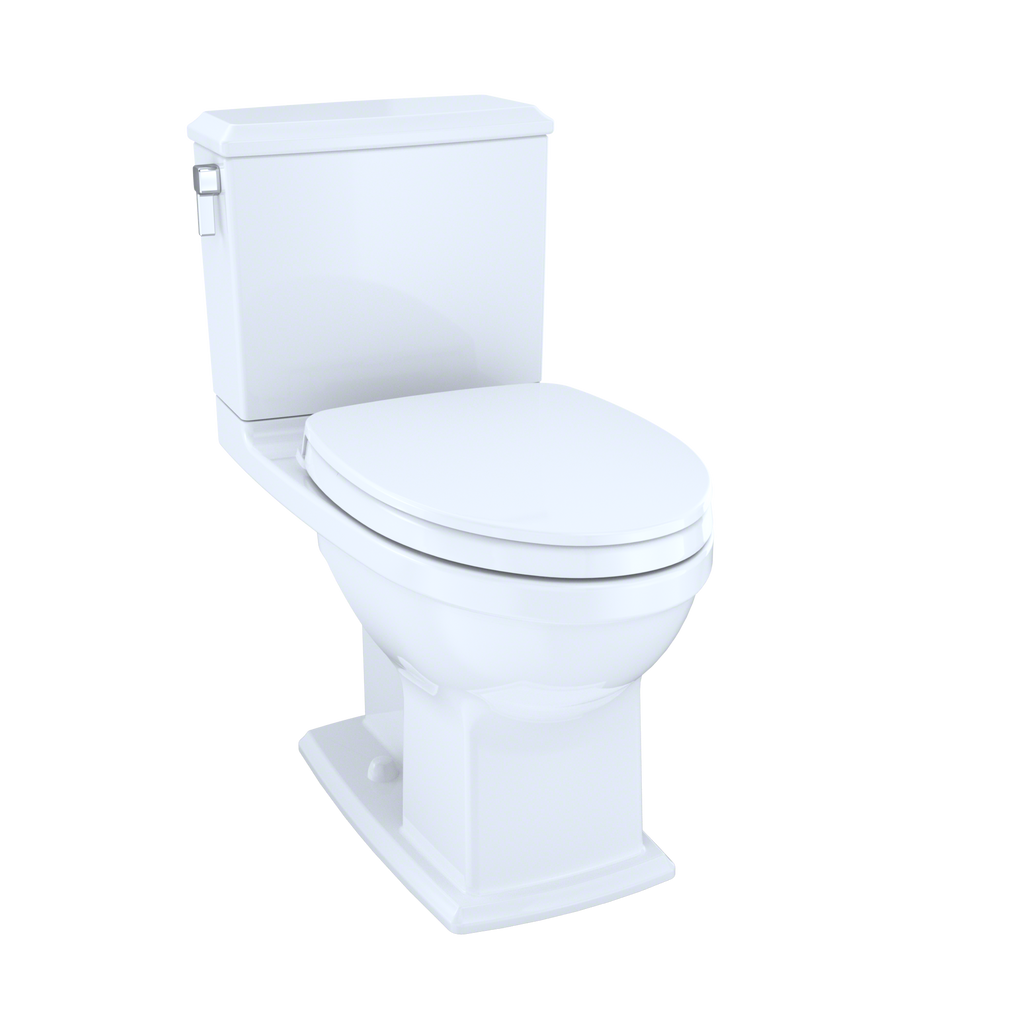 TOTO MS494124CEMFG#01 Connelly Washlet+ Two-Piece Elongated Dual Flush 1.28 And 0.9 Gpf Universal Height Toilet With Cefiontect - Cotton White