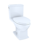 TOTO MS494124CEMFG#01 Connelly Washlet+ Two-Piece Elongated Dual Flush 1.28 And 0.9 Gpf Universal Height Toilet With Cefiontect - Cotton White
