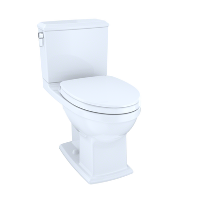 TOTO MS494124CEMFG#01 Connelly Washlet+ Two-Piece Elongated Dual Flush 1.28 And 0.9 Gpf Universal Height Toilet With Cefiontect - Cotton White