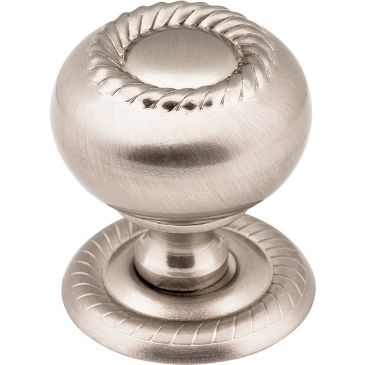 JEFFREY ALEXANDER S6060SN Rhodes 1-1/4" Diameter Mushroom Knob , Satin Nickel