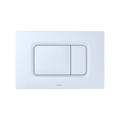 TOTO YT920#WH Dual Flush Rectangle Push Button Plate For Select Duofit In-Wall Tank Unit - White Matte