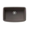 BLANCO 443127 Valea Valea SILGRANIT 27" Single Bowl Undermount Kitchen Sink - Volcano Gray in Volcano Gray