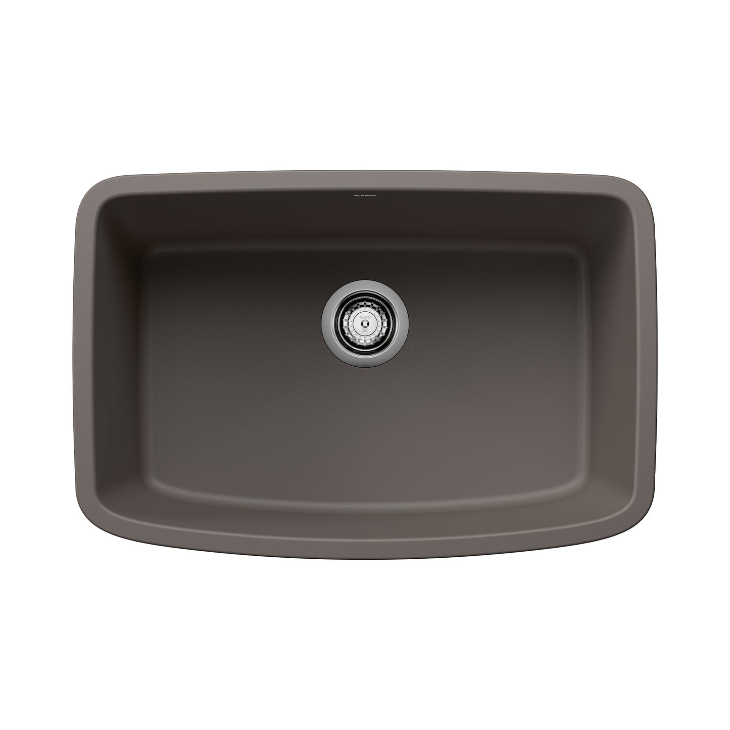 BLANCO 443127 Valea Valea SILGRANIT 27" Single Bowl Undermount Kitchen Sink - Volcano Gray in Volcano Gray