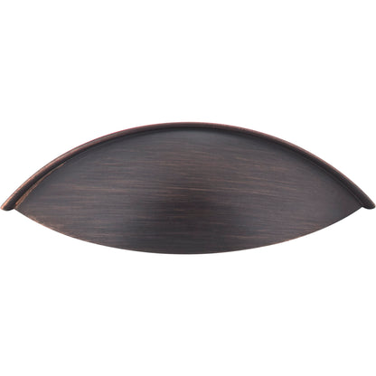 JEFFREY ALEXANDER 8236DBAC Bordeaux 96 mm Center-to-Center Cup/Bin Pull - Brushed Oil Rubbed Bronze