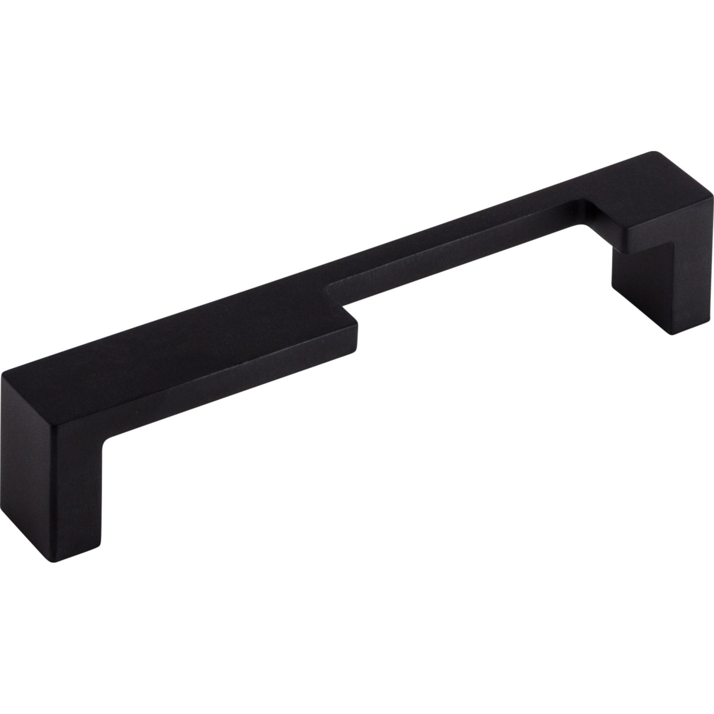 TOP KNOBS TK259BLK Modern Metro Notch Pull B 5" Center to Center Bar Pull - Flat Black