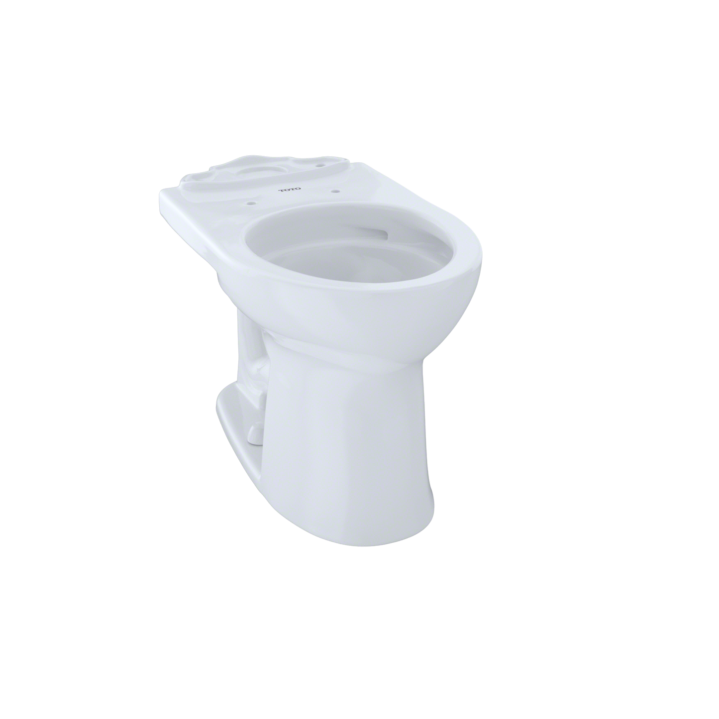 TOTO C453CUFG#01 Drake Ii Universal Height Round Toilet Bowl With Cefiontect - Cotton White